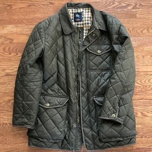Dark Green/Brown Hart Schaffner Marx Quilted Jacket